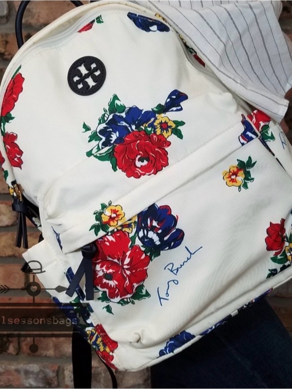 Tory Burch Multicolor Floral Backpack